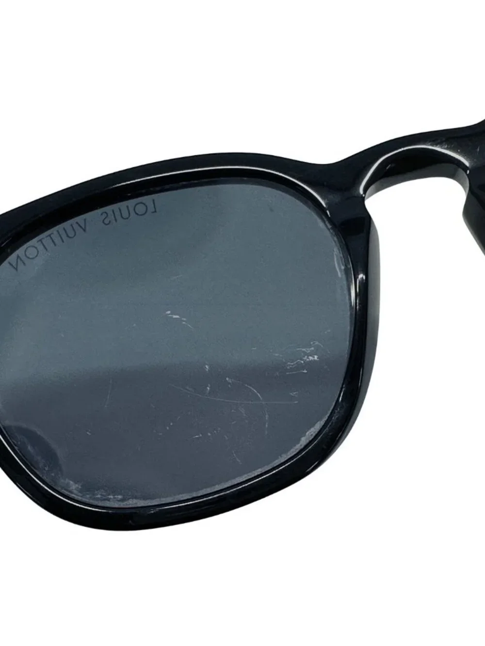 Louis Vuitton Sunglasses LV Signature Square Round Noir Blue Cool Eyewear